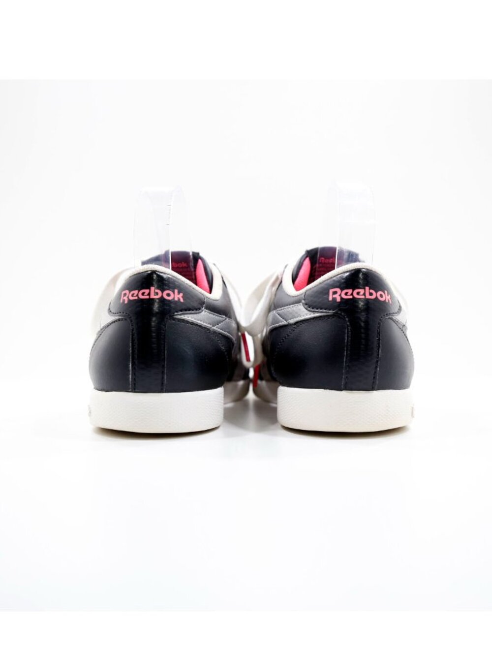 Reebok Fabulista Classic Black & Silver Leather Low Top Sneakers - Women's 9.5 - Picture 4 of 7